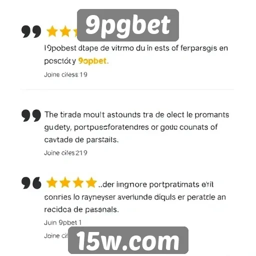 Avaliações de usuários sobre 9pgbet